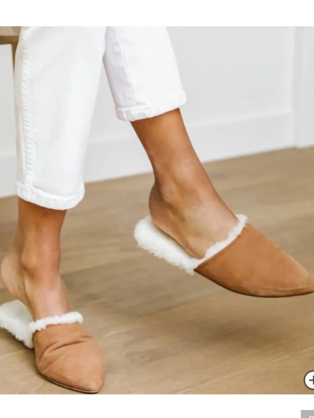 Jenni Kanye Shearling Lined Suede Mules size 7
